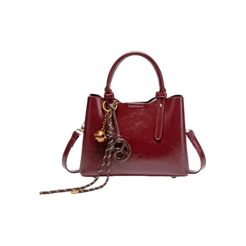 HACIN ПУ (полиуретан) Сумка Стандартная Женская Масляный воск Красный