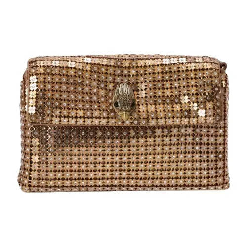 Kurt Geiger London Цветочный Стразы Сумка на плечо Маленькая Женская Золотая