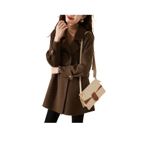 Mo Han Yi Mei Куртка Женская Карамельный Коричневый