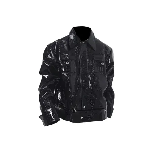 FALIAMS Черный Унисекс Кожаные куртки