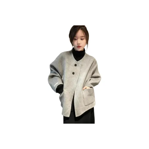 HKPXR Серый Женский Пальто