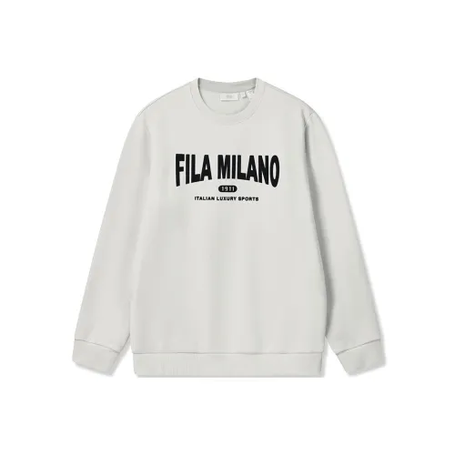 FILA MILANO Collection Свитшот Мужской Светло-Серый Айвори
