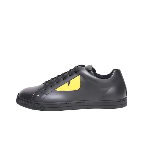 FENDI Force Low Топ Стильные Скейтбординги Мужской Черный