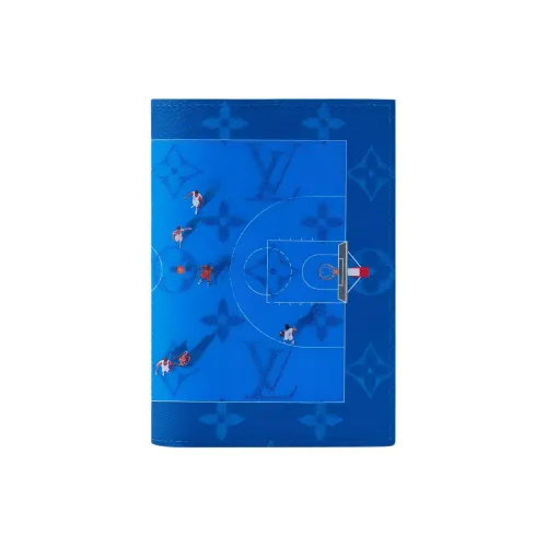 LOUIS VUITTON Монограмма Покрытый холст Держатель для паспорта Стандартный Мужской Синий