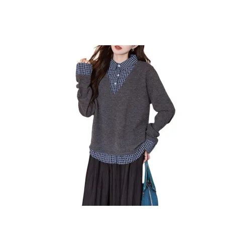 Tonlion Серый тон Женский Трикотаж