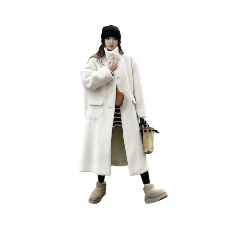 Vintage Cars Бархат Feel Пальто Женские