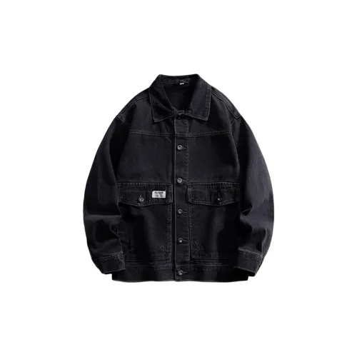 27DESHENGHUO Denim Jacket Men's