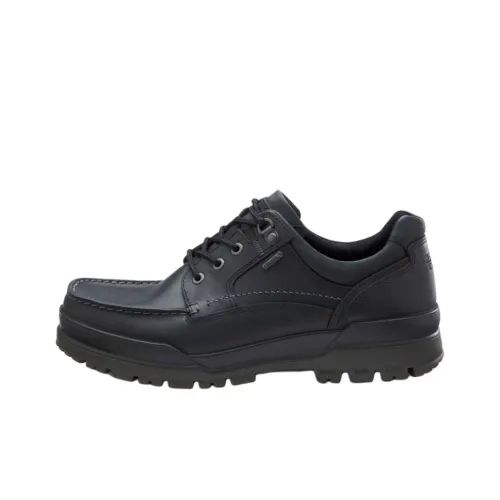 Ecco TRACK 6 Устойчивый к истиранию Низкий Топ Повседневная обувь Мужская Черная