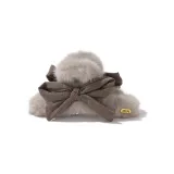 Светло-серый заколка-краб