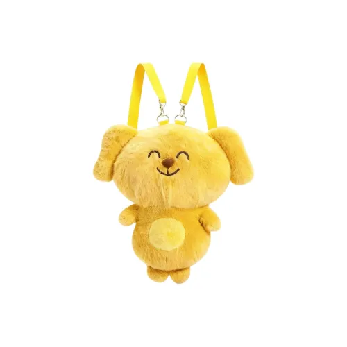 DCLOUD Плюшевый рюкзак женский светло-коричневый