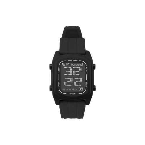BENKEN Электронный механизм ремешок из TPU часы для мужчин черный циферблат