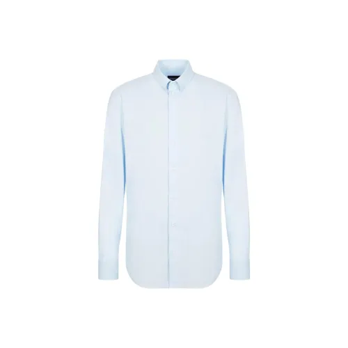 EMPORIO ARMANI Рубашка Мужская Небесно-голубая
