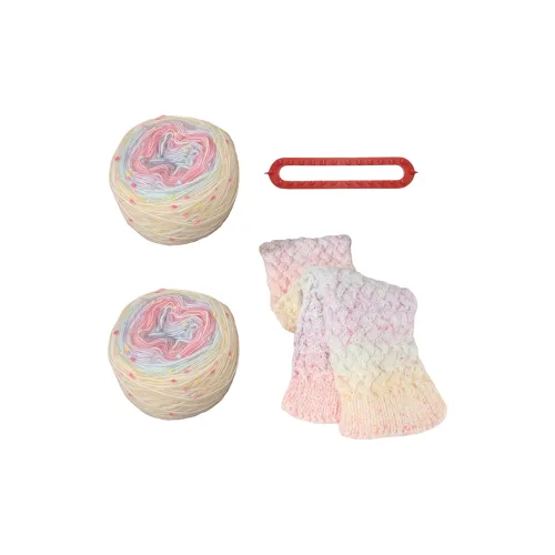 Ten Thousand Children's Music DIY Градиентный Рука Ткани вязаные Шарф Сделанный дома Шарф Материал Crochet DIY Игрушки