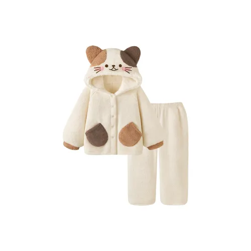 Dippanis Три цветка Кошка Комплекты одежды Женские Пижамные комплекты