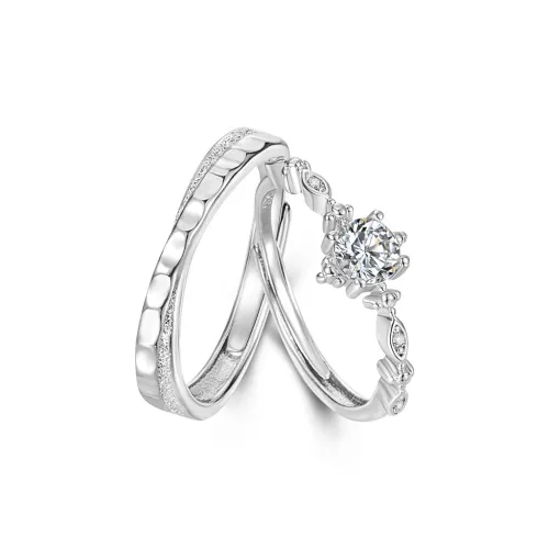 QUIET LOVE Искусственный топаз кольца унисекс