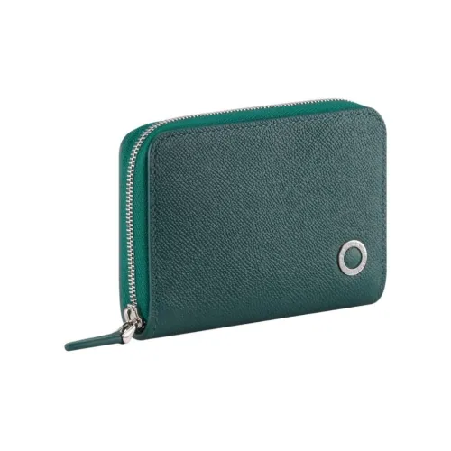 BVLGARI Man Collection Телячья кожа Кошелек Мужской Лесной зеленый