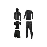 Комплект из 5 предметов (Длинный рукав топ + штаны + шорты + пальто + короткий рукав топ)