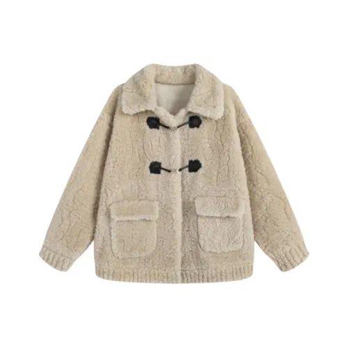 GOSO Абрикос Женские Бархатные Куртки