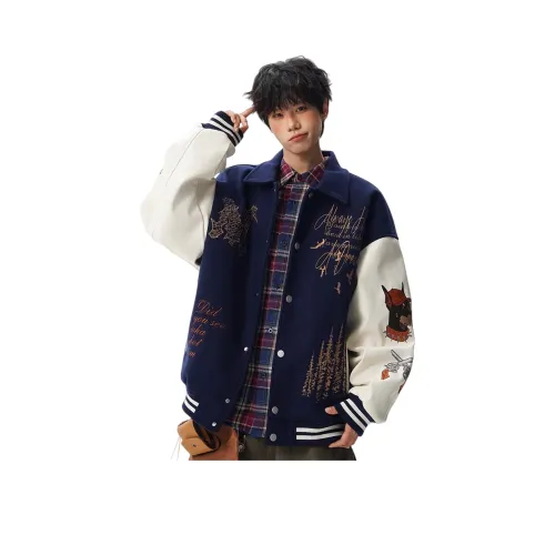 CHONGXIAOLV Синий Унисекс Куртки