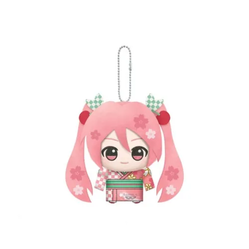 BANDAI Hatsune Miku Collection Кагамине Рин Кагамине Лен Мегурине Лука MEIKO KAITO Little Valley Nui Плюшевая подвеска