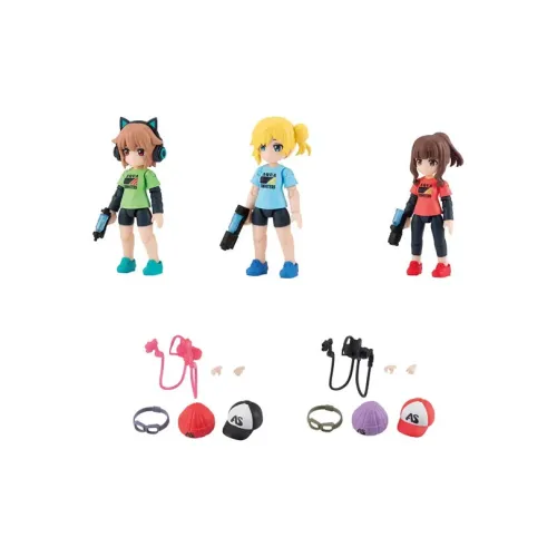 BANDAI Вода Пистолет Shooter Action Figure Lucky Draw Одиночная капсула игрушка Цельная коробка 5 шт