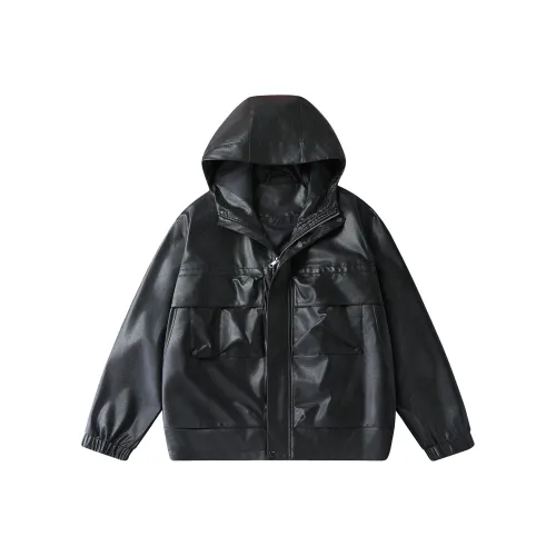 BAISHENGHU Кожа Куртка Мужская