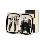 Новый улучшенный Nail Groove 1 комплект из 3 (Коричневый Золотой) + Черный Бежевый Кожаный чехол