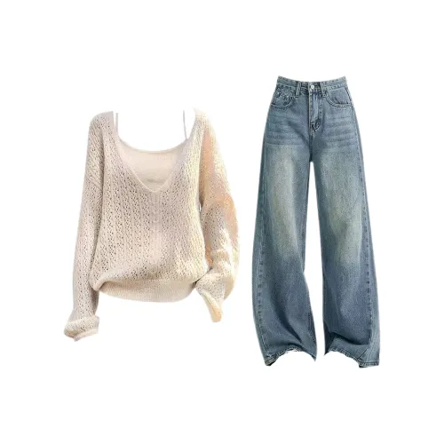 DXLM Vintage Повседневный Костюм Женские