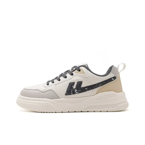 Warrior Повседневный Легкий Дышащий And Противоскользящий Низкий Топ Кроссовки для скейтбординга Мужской Бежевый Серый Хаки