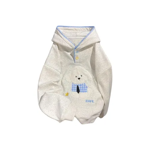 IUNOP Белый Серый Женский Свитшот