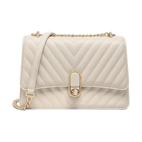 PT'SON Коровья кожа Сумка на плечо Стандартная Женская Айвори белый