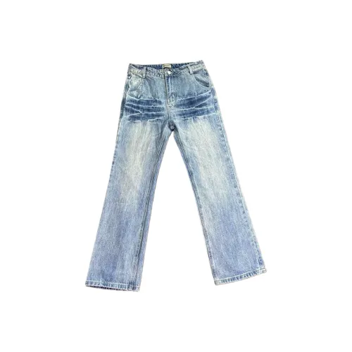 CAT'S PAW Синий Унисекс Джинсы