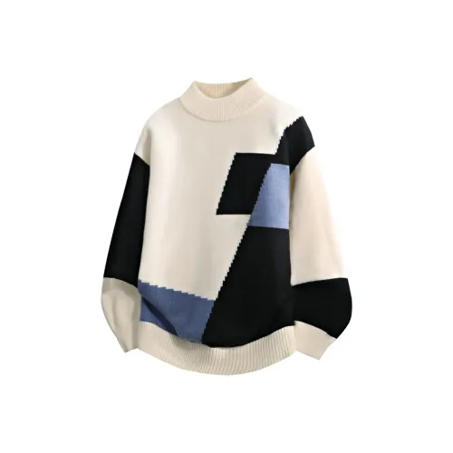 HATCHESSEL Круглый вырез Вязаная модель Свитер Мужской