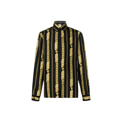 VERSACE Мужские Черные Рубашки