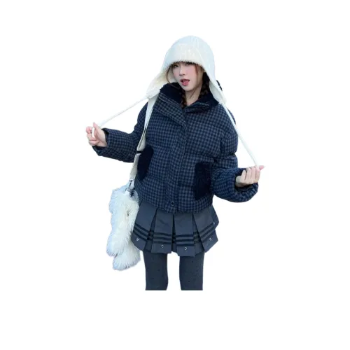 M MAICCO Темно-синий Синий Женский Пуховик