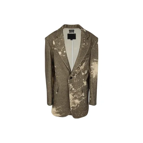 R13 Хаки зеленый Женские офисные костюмы