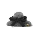 Темно-серый заколка-краб