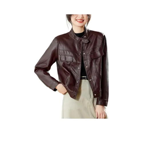 JINI Женские Кожаные Куртки