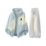 Мятно-зеленый + белый, серый, K [с флисовой подкладкой, улучшенный]