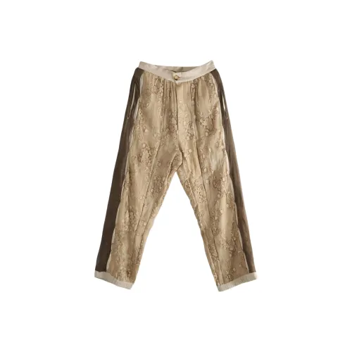 COMMUNS Бежевые Женские Повседневные Штаны