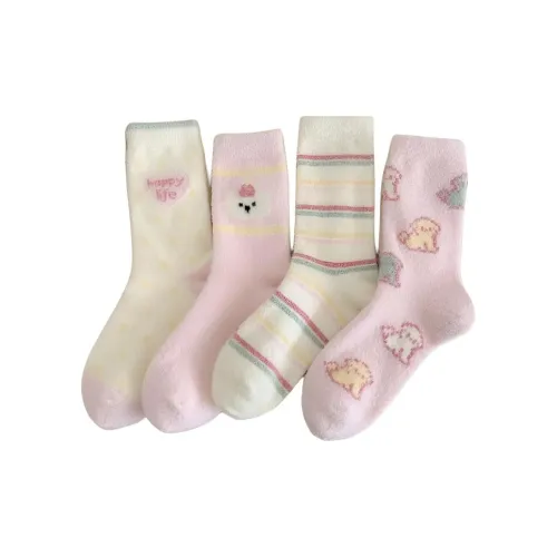 OEING 4 пачки женских носков MID до икры