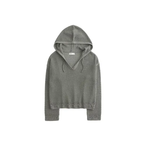 Hollister Темно-оливковые женские свитеры