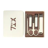 Кремовый белый - гель, коробка, полосы, клещи, 6 штук, комплект