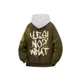 Армейский зеленый [MY1099 Хлопковый пуховик] (в комплекте с высококачественным белым и серым свитшотом с фотокемией)