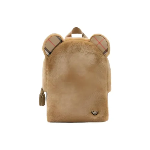 Burberry Искусственный мех хлопок рюкзак унисекс песочно-бежевый