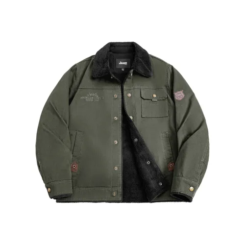 Jeep Промытый хлопковый пуховик мужской