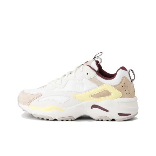 FILA Ray Tracer Дышащие массивные кроссовки унисекс белые желтые