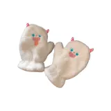 Вышивка, красный, глаз, перчатка