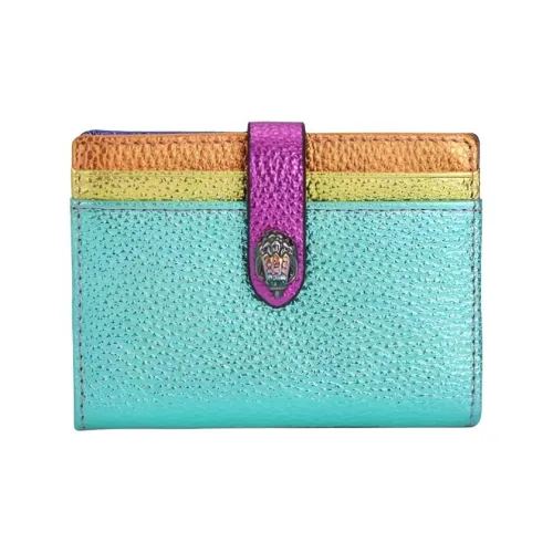 Kurt Geiger London Галька Текстура Коровья Кожа Держатель для Карт Женские Синий и Многоцветный