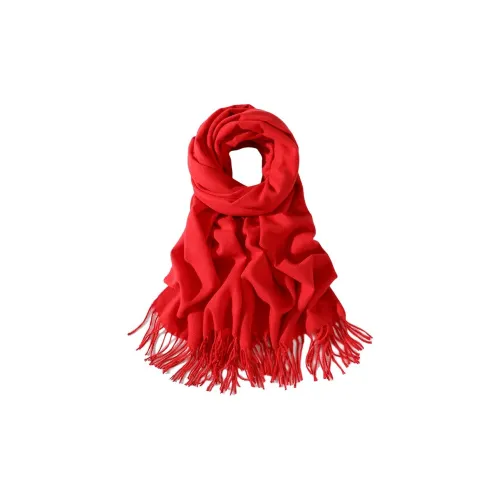 ЮЙЧЖАОЛИНЬ Акриловые Палантины Унисекс Красный